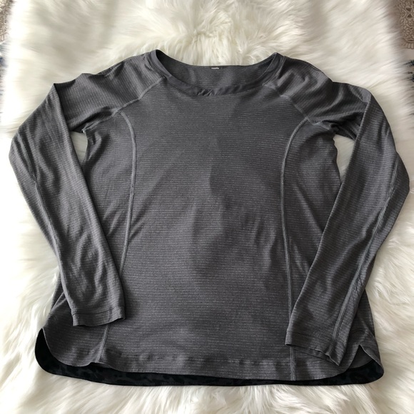 SOLD! Lululemon Turn It Up Long Sleeve 8 Slate - Picture 3 of 7